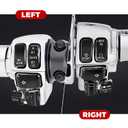 Hand Control Switch Housing Button Caps Compatible with Harley Davidson Street Glide Electra Glide Tri Glide Road King 1996-2013 Black