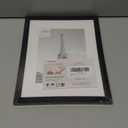 upsimples 8.5 By 11 Picture Frame, Display Pictures 6x8 with Mat or 8.5 x 11 Without, Wall Hanging Photo Frames, Black, 1 Pack