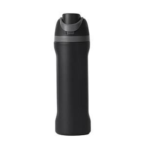 24oz Thermal Flask for Coffee & Hot Water, Vacuum Insulated Stainless Steel Water Bottle, Leak-Proof with Handle for Travel, Office, Commute, 5 Colors (Black)