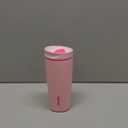 Owala SmoothSip Slider Insulated Stainless Steel Coffee Tumbler, Reusable Iced Coffee Cup, Hot Coffee Travel Mug, BPA Free 20 oz, Pink (Pucker Up)