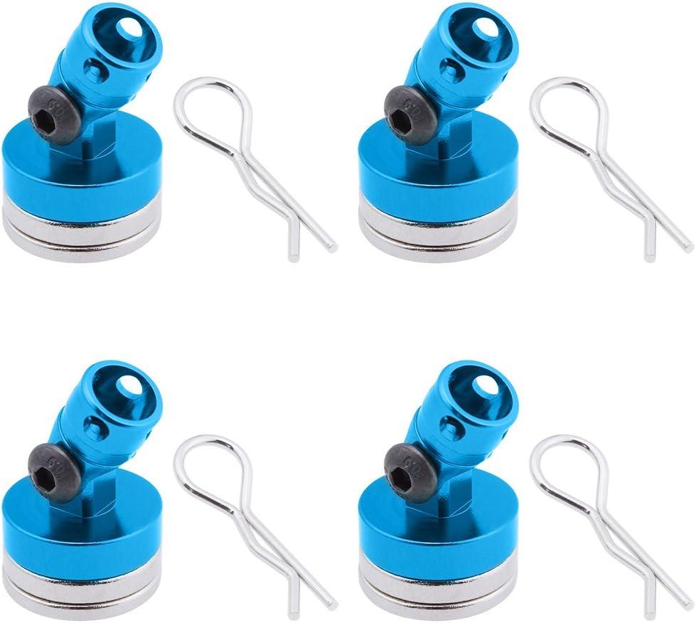 Hobbypark Alloy Magnetic Stealth Invisible Body Post Mount Shell for Drift RC Touring Car (Pack of 4)
