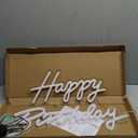Happy Birthday Sign, Neon Signs Large Size 22.5x14inch Light Up Led Signs for Backdrop with Dimmer Switch 10 Adjustable Brightness Reusable Happy Birthday Neon Sign for Birthday Party (Warm White)