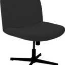 Lavish Cover Water Resistant Criss Cross Chair Cover, Jacquard Fabric Elastic Office Chair Cover,Wide Comfy Desk Chair Cover,Armless Chair Cover Protects Chair Stains and Wear(Jacquard:Black,No Chair)