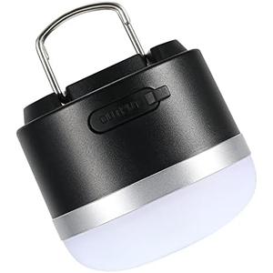 Wildley Camping Lantern, 600LM Camping Lights, 5 Light Modes Rechargeable Lantern Waterproof Mini Flashlight Emergency Lights for Home Power Failure, Camping Hanging, Car Camping (Black)