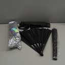 2 Pcs Large Rave Fan Set with Folding Summer Hand Fan Holster for Festival Line Dancing Festival Party