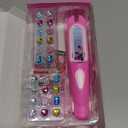 Yoloflix Hair Gem Stamper Kit,Bling Hair Jewels for Girls, Hair Styling Tool with Reusable Shining Diamonds, Christmas Birthday Arts & Crafts Gift for 5-12 Year Old Girl (Pink)