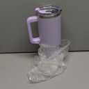 40 oz Tumbler with Handle,Tumbler with Lid and Straw,Double Wall Insulated Cup Stainless Steel Travel Mug(Cold for 34 Hours),Water Bottle for Iced Tea,Coffee,Cold Beverages(Purple)