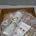 Drum lamp shades, 13x13x10in Fabric Lamp Shade, Printed Floral and Bird Print Lamp shades, 1 Pack Lamp Shades for Table Lamps, Support Spider and E26/E27 Base