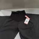Motherhood Maternity Womens Essential Full Length Secret Fit Over The Belly Flare Pregnancy Yoga Pants (Medium, Black)