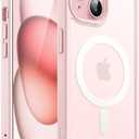 JETech Matte Case for iPhone 15 Plus 6.7-Inch, Shockproof Military Grade Drop Protection, Frosted Translucent Back Phone Cover, Anti-Fingerprint (Pink)