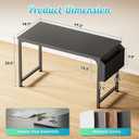 PRAISUN 47'' Computer Desk with Fabric Storage Bag