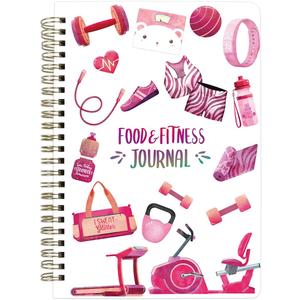 Ceiba Tree Food Fitness Workout Journal Weight Loss Nutrition Wellness Calorie Counter Log Diary Notebook Meal Planner Diet Exercise Training Health Tracker 6.1" x 8.5"