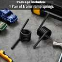 Zeyune 1 Pair Trailer Ramp Springs Heavy Duty Trailer Coil Springs 2000 Lbs Torque Black Right and Left Side RS16933LH RS16933RH Torsion Spring Parts for Gate Truck Tailgate Assist Replacement