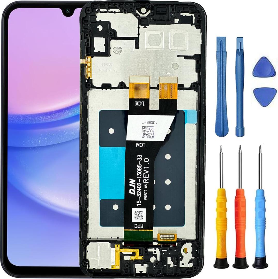 for Samsung Galaxy A14 5G Screen Replacement for Samsung A14 5G Screen Replacement with Frame SM-A146U SM-A146A SM-A146W SM-A146P LCD Display Touch Digitizer Assembly with Tools Black