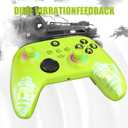 W&O Wireless Controller for With Xbox One, Xbox Series X/S, Xbox One X/S, PC, With RGB LED Light, Mappable Buttons, With 2.4GHZ Wireless Adapter Gamepad (Electric Volt)