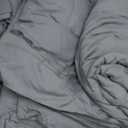 MUXHOMO 7 Pieces Queen Comforter Set, Soft Bed in a Bag Queen Size, All Season Bedding Set with Comforter, Flat Sheet, Fitted Sheet, Pillowcases & Shams, Dark Grey