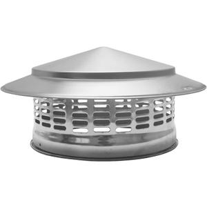 8" Round Chimney Caps, Tapered Top Chimney Cap with Screen, All Weather Chimney Caps Roof Top Round Roof Vent, Perfectly Insulated Roof Vent Caps Vent Caps