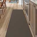 DEXI Kitchen Floor Mats Cushioned Anti Fatigue, 23x94, Large Long Standing Runner Rug Waterproof, Comfort Memory Foam Padded for Front Sink Laundry, Grey