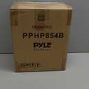 Pyle Portable Bluetooth PA Speaker System - 300W Rechargeable Indoor/Outdoor Bluetooth Speaker Portable PA System w/ 8 Subwoofer, AUX, Microphone in, Party Lights, MP3/USB, Radio, Remote PPHP854B (Black)