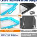 2-Pack Avocado Saver, Onion Saver  Stacking Food Storage Trays, Food Preservation Tray for Avocados, Onions, Broccoli, Carrots, Chicken and Beef, Freezer Safe