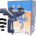Vise Grip Woodworking Table Clamp - Heavy Duty Small Bench Vice, New Upgraded Cast Iron Manufacturing for Jewelers, Hobby, Craft Repair - Portable Work Bench Tool