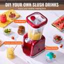 VEVOR Slushie Machine for Home, 32oz Tank Home-use Margarita Machine, Smoothie Frozen Drink Maker with Food-grade Materials, Slushy Machine for Home DIY, Kids' Parties, Red