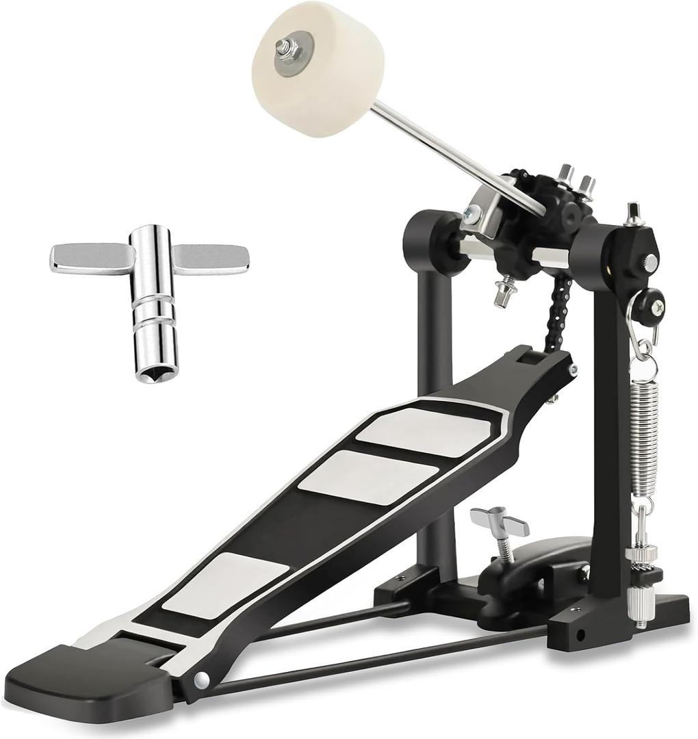 Bass Drum Pedal, Kick Drum Pedals Beater Head Bass Pedal for Drum Set