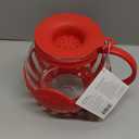 Ecolution Patented Micro-Pop Microwave Popcorn Popper with Temperature Safe Glass, 3-in-1 Lid Measures Kernels and Melts Butter, Made Without BPA, Dishwasher Safe, 3-Quart, Red