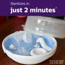 Philips Avent Microwave Steam Sterilizer for Baby Bottles, Pacifiers, Cups and More, SCF281/05 (4 Count (Pack of 1))
