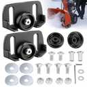 Universal Roller Skid Snow Thrower Shoes | 490-241-0038 Snow Blower Skid Shoes W/Hardware, for Craftsman, MTD, Cub Cadet, Fits Most 2-Stage and 3-Stage Snow Thrower Snowblowers
