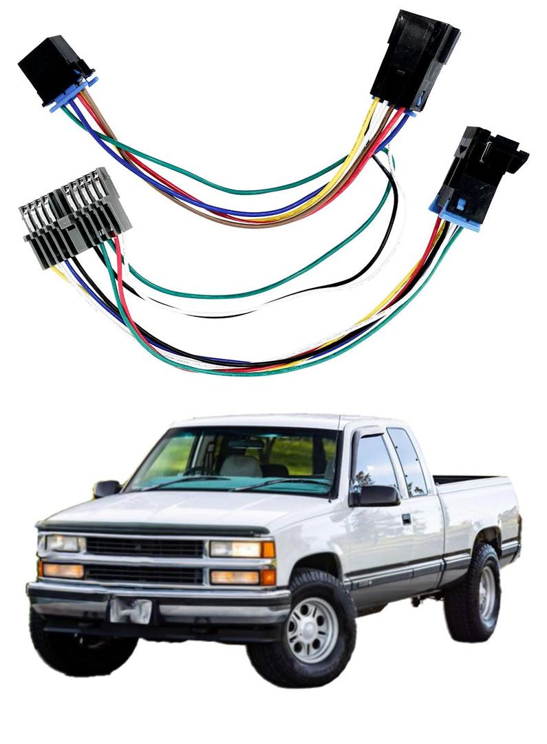 16233143 9378815, 1572548 A/C Heater Climate Temperature Control Adapter Wire Harness Fit for 1995 Chevy Silverado Without Rear DEFROST Option (Convert 1996-1999 Unit in Your 1995 Vehicle) 16233143 9378815, 1572548 A/C Heater Climate Temperature Control Adapter Wire Harness Fit for 1995 Chevy Silverado Without Rear DEFROST Option (Convert 1996-1999 Unit in Your 1995 Vehicle)