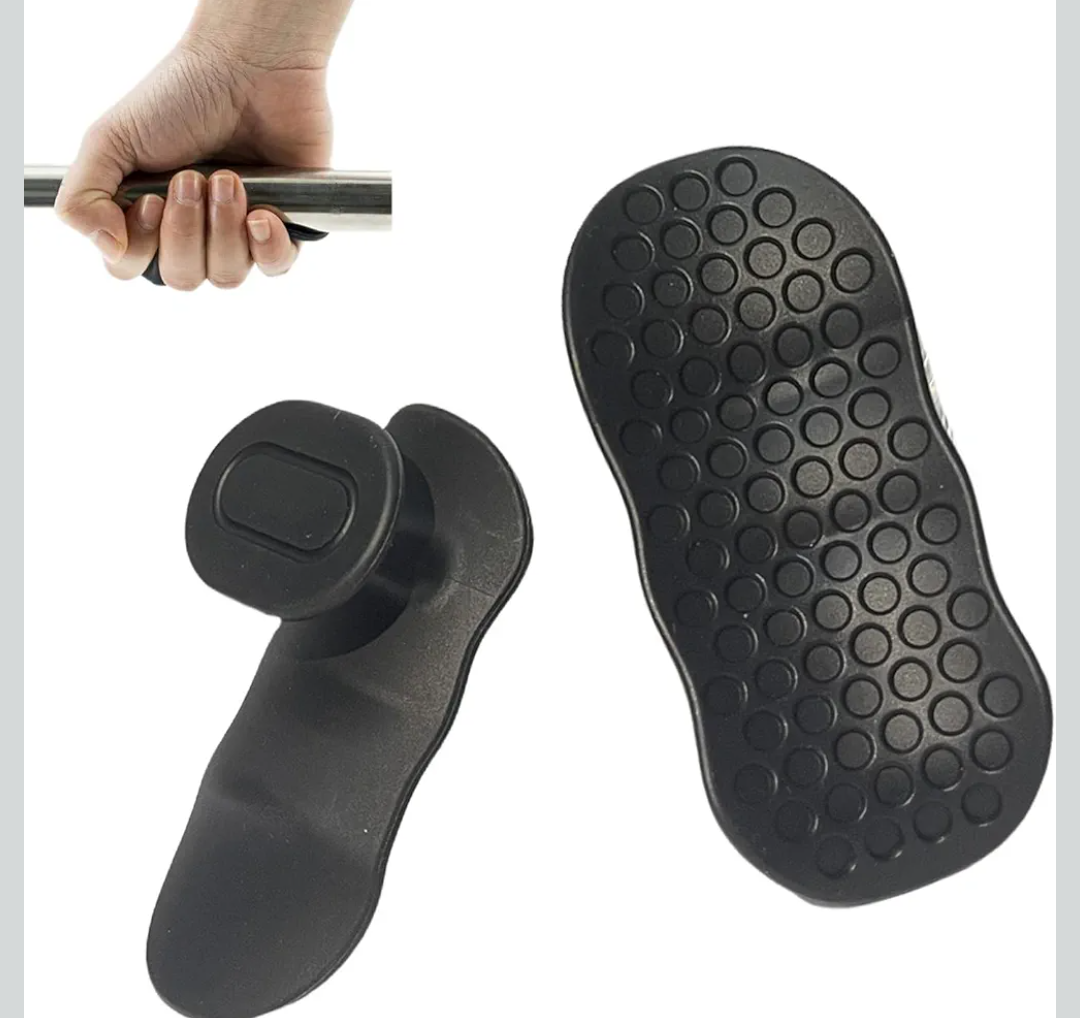 AntiSlip Workout Grips, Ergonomics Workout Rubber Gym Grips Pads, Suitable for Men and Women Weightlifting, Deadlift, Fitness Training and Exercise, Protect Your Gymnastics Hand Grips (Black)