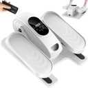 DamKee Under Desk Elliptical Exercise Machine, Electric Ellipse Leg Exerciser as Seen on TV, 15 Speeds Foot Exerciser While Sitting for Seniors, Portable Seated Pedal Exerciser for Home Office