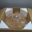 LIGHTLAND 23.6 Inch Bohemian Rattan Pendant Light, Twine Woven Chandelier, Wabi-sabi Style Handwoven Chandelier for Dining Room, Kitchen Island, Living Room