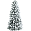 4.5-ft Pencil White Artificial Christmas Tree