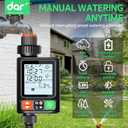 Sprinkler Timer for Garden Hose, Upgrade 10 Program Water Timer with Auto Rain Delay, IP54 Waterproof 3.3“ Large LCD Drip Irrigation System Timers for Plant, Yard, Lawns, Outdoor