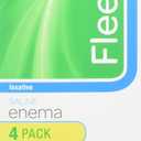 Fleet Laxative Saline Enema for Adult Constipation, 4.5 Fl Oz (Pack of 6)