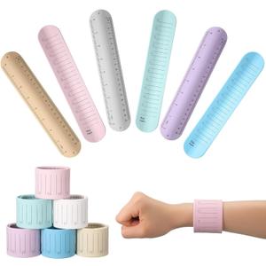 6 Pcs Nurse Silicone Bracelet to Do List Slap Silicone Reminder Bracelet Reusable Wearable Wrist Waterproof for Work Wrist Strap(Fresh Color,Regular Style)