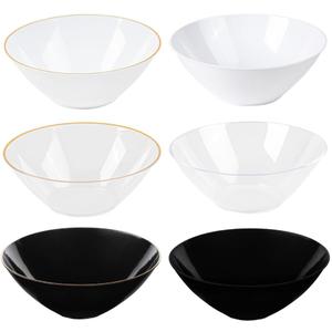 6 oz Clear Party Bowls - Disposable Plastic Bowls, Bulk Case of 600 - Catering, Parties, Restaurant & Food Service