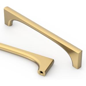 Asidrama 10 Pack 5 Inch(128mm) Champagne Bronze Cabinet Pulls Kitchen Cabinet Handles Champagne Gold Hardware for Cupboard Drawer Pulls 2321