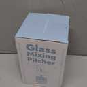 Papablic Glass Breastmilk Pitcher, Formula Mixing Pitcher with Mixing Handle Lid, Wide Mouth Mason Jar Mixer with Flip Locking Spout, Easy to Clean, BPA Free, Blue