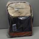 Rolling Backpack for Women, Large Travel Backpack with Wheels Carry on Flight Approved, 15.6 Inch Laptop Wheeled Roller Bag Suitcase for Work Bussiness Weekender (Beige,M Underseat Size)