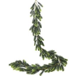 Lvydec Christmas Pine Garland Decoration, 6ft Christmas Greenery Garland Realistic Pine Needles Artificial Spruce for Holiday Mantel Fireplace Decoration