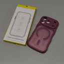 XWZ for iPhone 17 Pro Case for Women Girls, 【Compatible with MagSafe】, 【Camera Control】, 【Full Camera Protection】, Cute Wave Magnetic Phone Case for iPhone 17 Pro, Burgundy