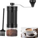 Manual Coffee Grinder with Conical Burr, 40 Adjustable Settings, 30g Capacity, Portable for Espresso, French Press, Travel, Camping, Office & Home Use
