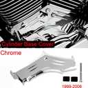 Chrome ABS Cylinder Base Cover Compatible with for Harley Softail Dyna Road King Twin Cam 1999-2006