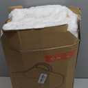 Heated Blanket Electric Blanket Queen Size 84''x90'' with 10 Heating Levels, 1-12 Hour Auto Shut Off, Machine Washable, Dual Controller Soft Warming Blanket for Couch, Bed, Office - White