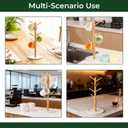 Bamboo Mug Holder, Strong 8 Hooks Coffee Mug Holders Tree Stand, Decorative Mug Racks for Counter, Non-Slip Coffee Mug Cup Tree Sturdy Mug Organizer