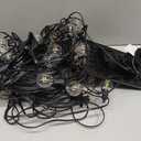 58FT Solar Powered G40 26 LED Bulbs String Lights With 3 Modes For Patio Garden Yard Outdoor