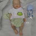 OtardDolls 12 Inch Reborn Baby Dolls Silicone Full Body Realistic Baby Doll Boy Silicone Baby Doll Handmade Painted Reborn Dolls with Clothes and Bottles Set for Kids Boys Girls